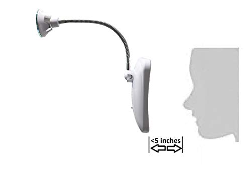 JiBen Square Flexible Gooseneck LED Mirror