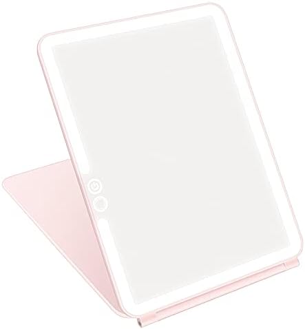 Compact LED Makeup Mirror with Touch Screen