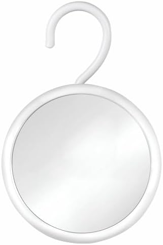 Mirrorvana Hanging Round Shower Shaving Mirror with 360 Swivel Hook Design