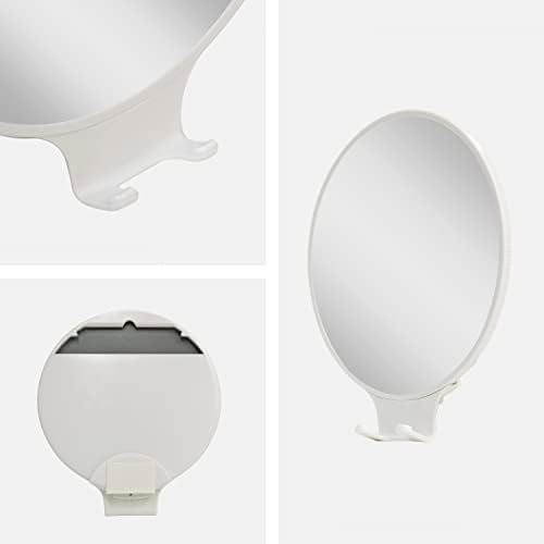 Zadro Wall-Mounted Shower Shaver Mirror with Razor Holder