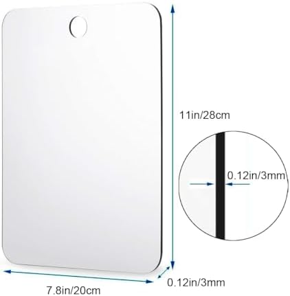 DFLLLO Large Fogless Shower Mirror Anti-Fog
