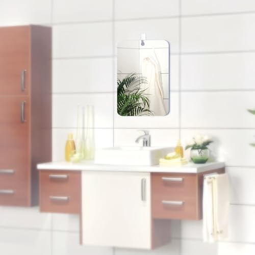 No Fog No Hassle Cobee Fogless Shower Mirror with Adhesive Hook