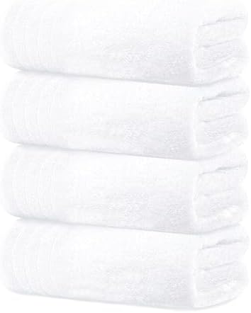 Tens Towels 4-Piece Bath Towels Set 30x60 inches Light Weight Soft Durable