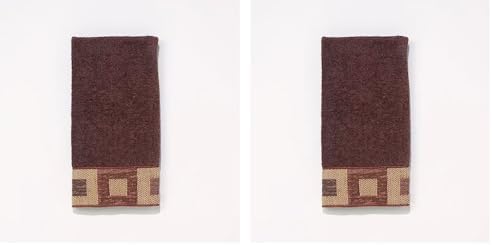Avanti Linens Precision Collection Fingertip Towel Mocha Pack of 2