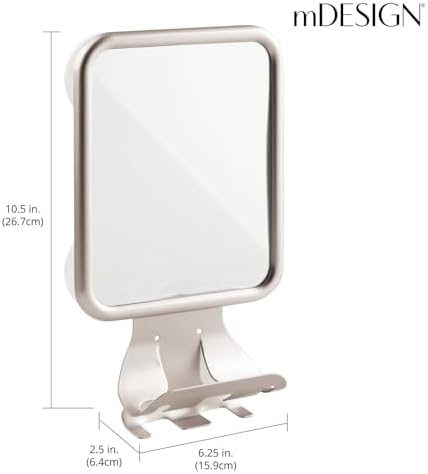 Modern Suction Shaving Mirror for Showers