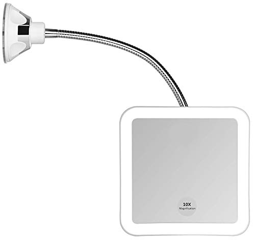JiBen Square Flexible Gooseneck LED Mirror