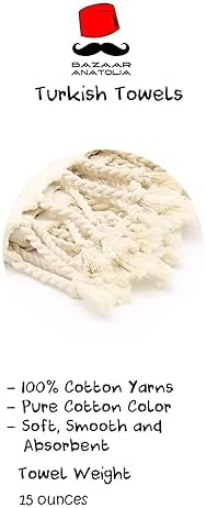 Bazaar Anatolia 100 Cotton Beach Towel 71x39 inches - Arpa Beige