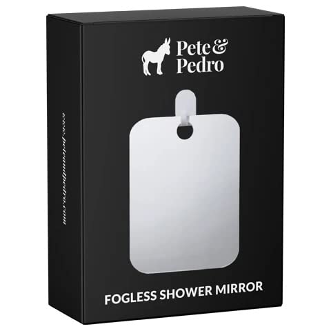 Perfect for Shower Grooming Anti-Fog Shave Mirror by Pete Pedro