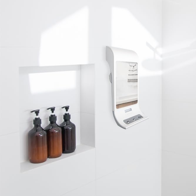 Zadro Fogless LED Shower Mirror with Secure Mounting
