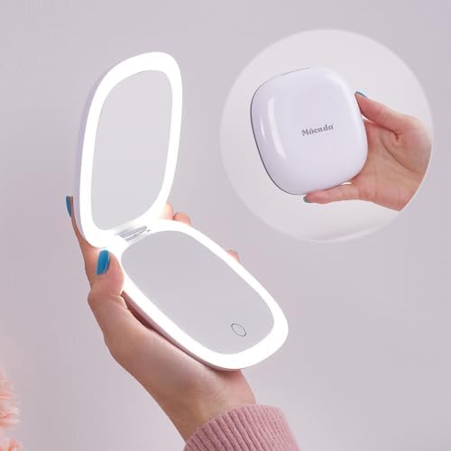 MmmoDo Compact LED Magnifying Mirror for Women