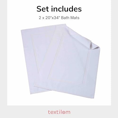 Luxury 2-Piece Cotton Bath Mat Set