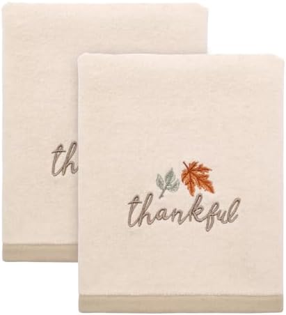 Avanti Linens Hand Towels Grateful Patch Set of 2