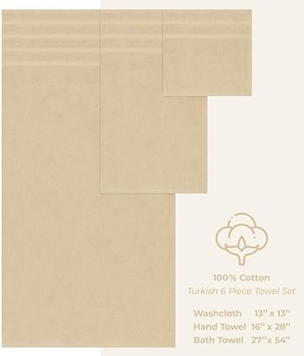 American Soft Linen Luxury 6-Piece 2x2 Washcloth Set