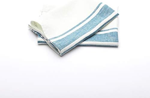 Marine Blue Tuscany Linen Towels Set