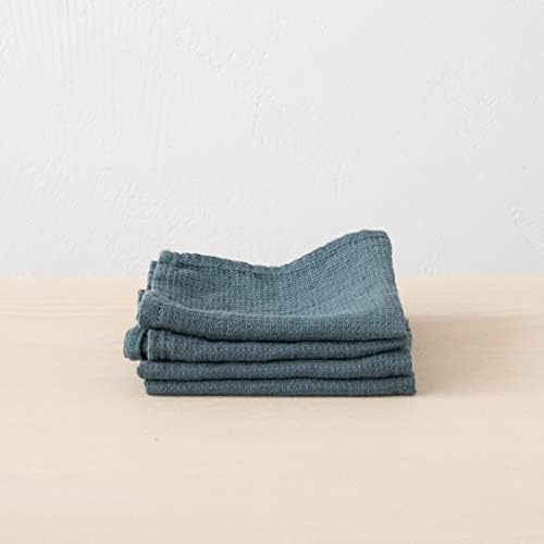 Balsam Green Linen Wash Cloths Set