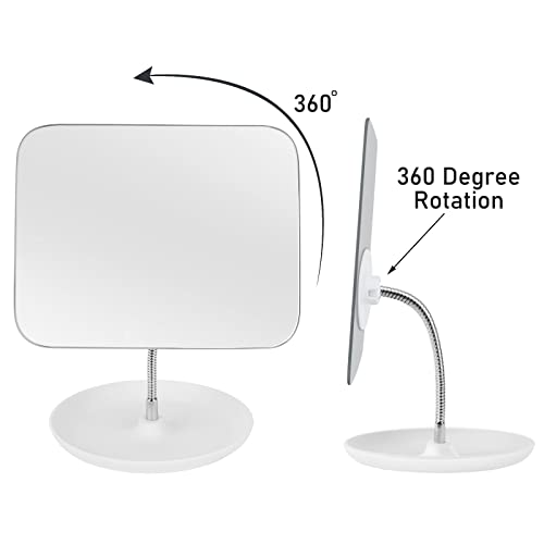 Adjustable Vanity Mirror with Stand for Makeup - Portable Travel Companion