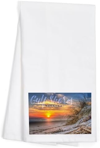 Lantern Press Sunset Beach Cotton Towel