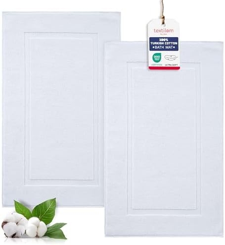 Luxury 2-Piece Cotton Bath Mat Set