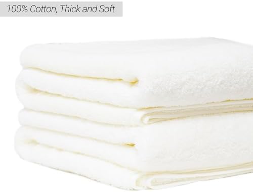 Large Bath Towels 31x62 Cotton Soft Luxurious for Bathroom