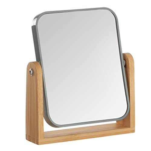 Portion 3X Magnifying Makeup Mirror with Bamboo Stand