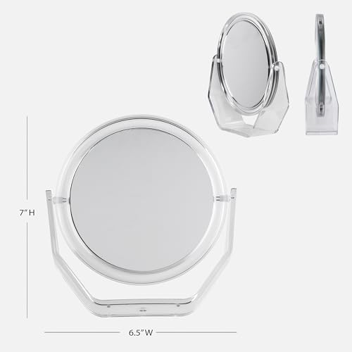 Conair Beauty Personal Care Dual Magnification 5X Zoom Double-Sided Makeup Mirror