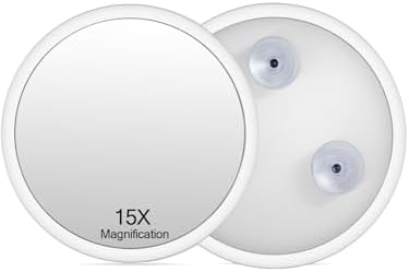 Macaki 6-Inch 15X Magnifying Mirror