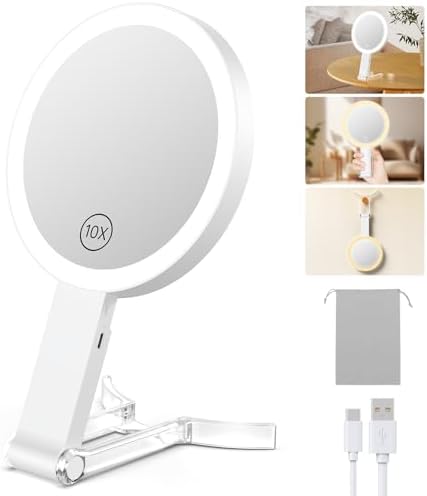Benbilry 10X Magnifying Makeup Mirror with 3-in-1 Features