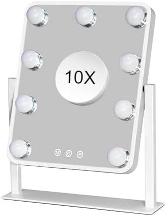 Hollywood Vanity Mirror with Lights - 10X Magnification Smart Touch Control