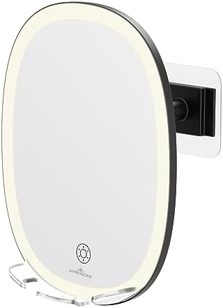 Fog-Free LED Shaving Mirror for Men with 360-Degree Swivel