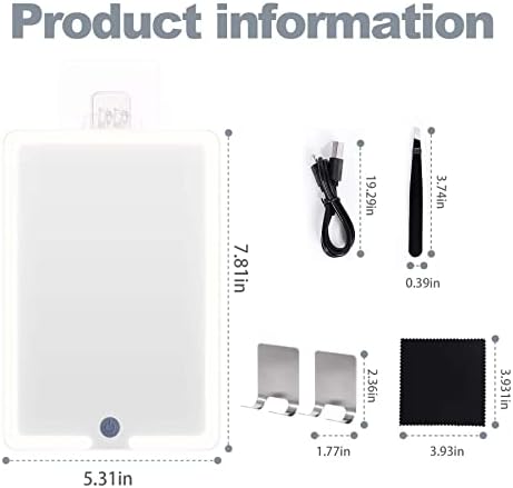 Fogless Heated Shower Mirror for Shaving