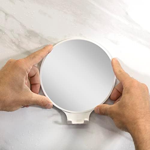 Zadro Wall-Mounted Shower Shaver Mirror with Razor Holder