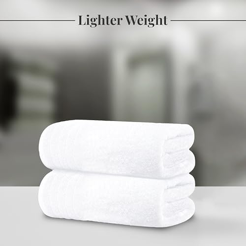 Tens Towels 4-Piece Bath Towels Set 30x60 inches Light Weight Soft Durable
