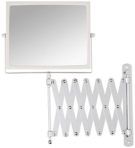 JERDON Two-Sided Swivel Wall-Mounted Vanity Mirror