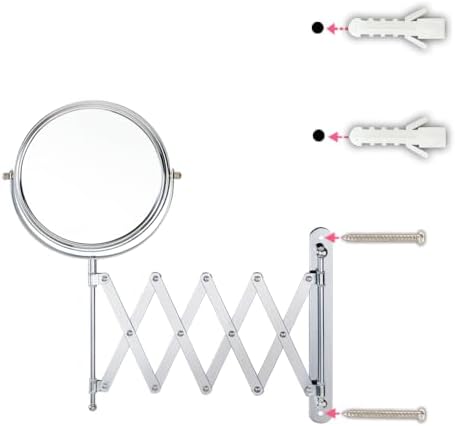 WELL W LINK 7-inch Wall-Mounted Makeup Mirror