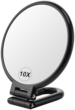BOOMIBOO 1X10X Travel Magnifying Makeup Mirror