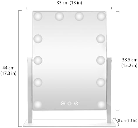 Vanity Mirror with Perfect Lighting and Magnification