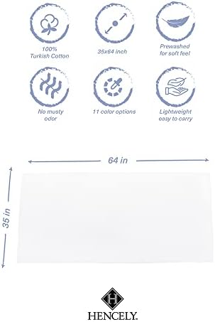 Hencely Luxury Bath Sheet Set 2 x 35x64 Inch Perfect Cotton Towels