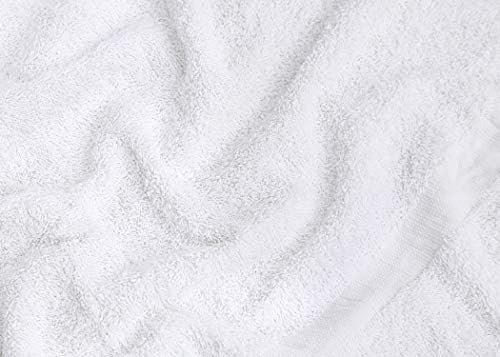 Quick-Dry 12-Piece White Bath Towels