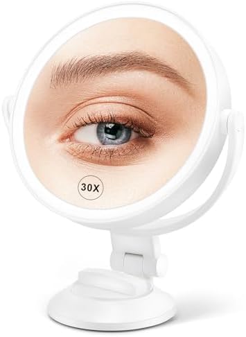 Fabuday Magnifying Mirror with Lights and Suction Cup