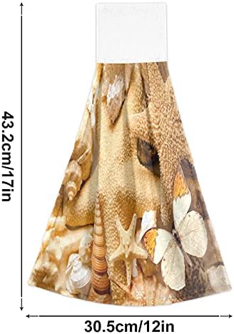 SLHKPNS Corral Sand Starfish Coral Fleece Hand Towels