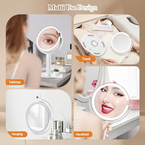 Makeup Mirror with Lights by MOMOKUBA