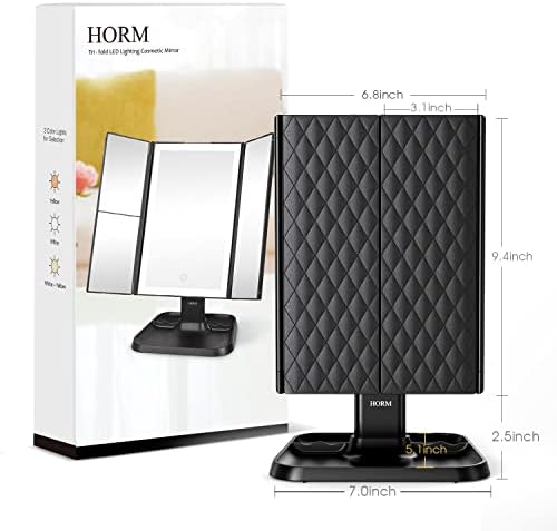 Versatile 3-Mode LED Makeup Vanity Mirror
