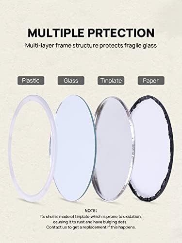 Getinbulk Compact Round Makeup Mirror 25inch 8Colors