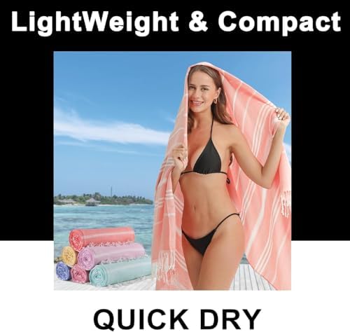 Big Beach Towels Ugly Sand Durable Soft Overflow Design Premium Quality