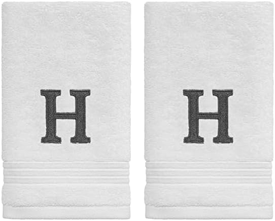 Monogram Embroidered Cotton Towel