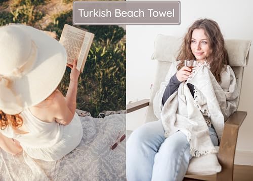 Premium 100 Natural Turkish Beach Towel