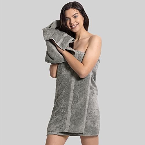 Chakir 30x60 Premium Turkish Cotton Bath Towels 4-Piece Gray
