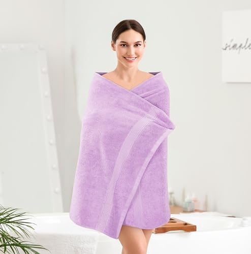 Utopia Towels 4 Pack Premium Bath Towels Set Lavender