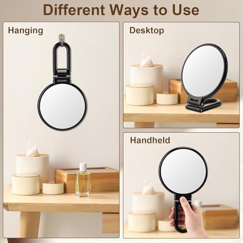 BOOMIBOO 1X10X Travel Magnifying Makeup Mirror