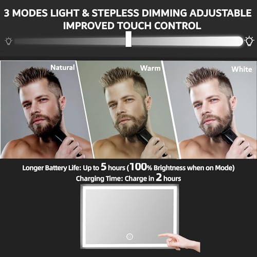 Vanexiss 3-Way Trifold Mirror
